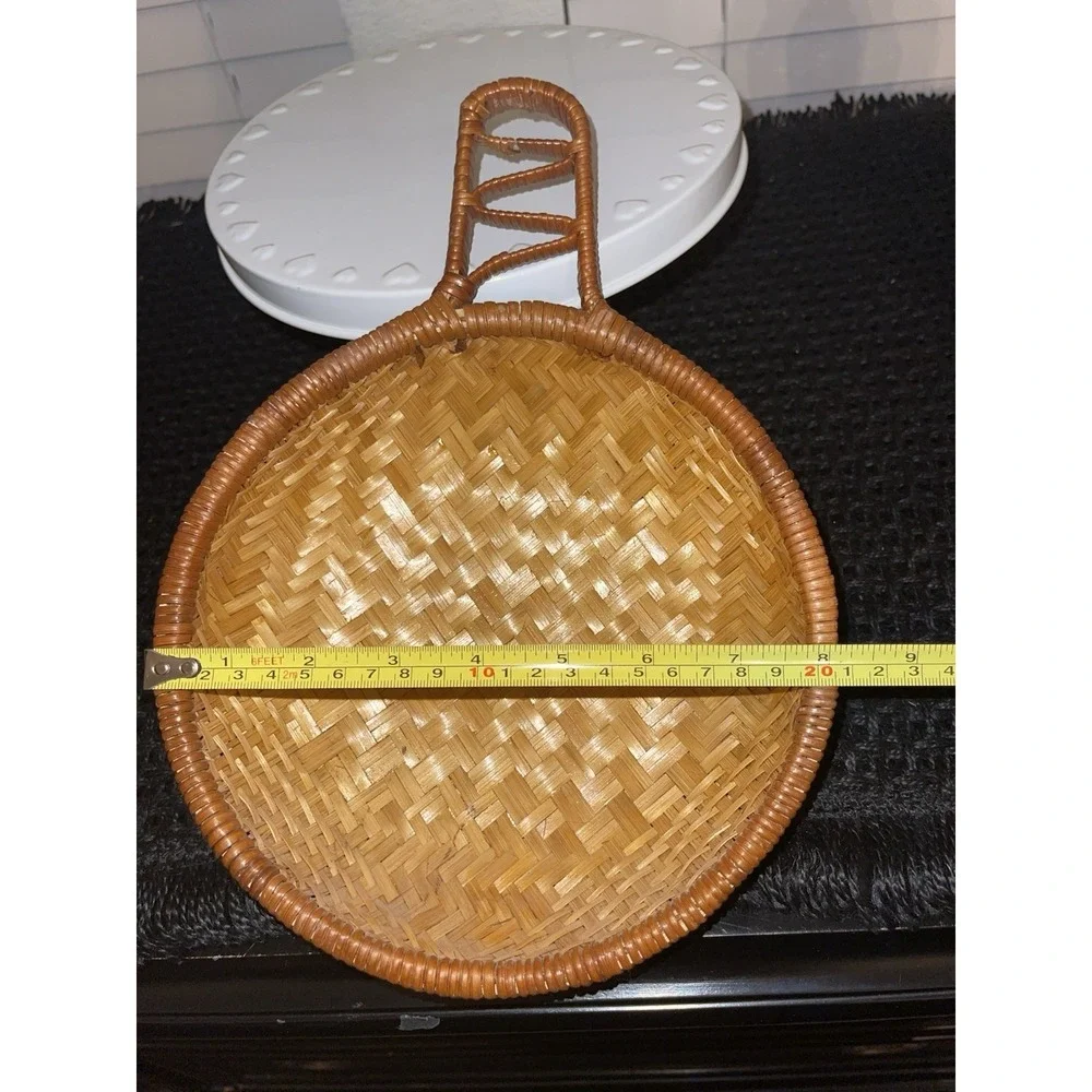 Vintage Woven Wicker Basket Bundle‎ Of 2